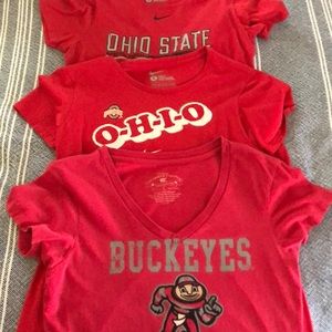 Bundle of three Ohio State T-shirts